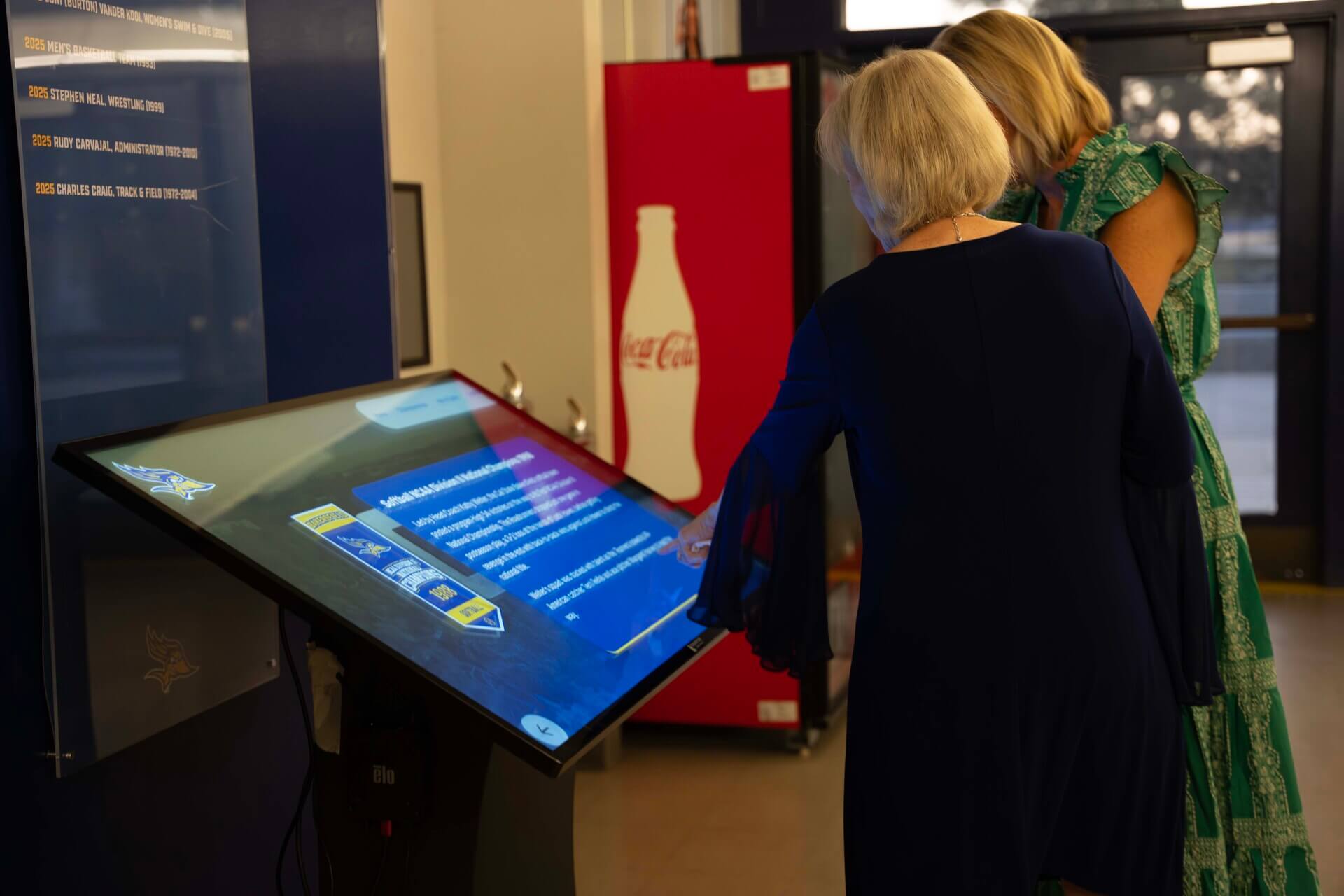 Digital Hall of Fame Touchscreen Display